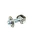 Gate hinge 18mm adjustable ZN